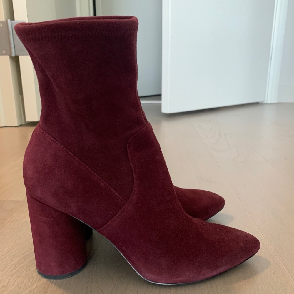 &OtherStories High heel suede ankle socks boots